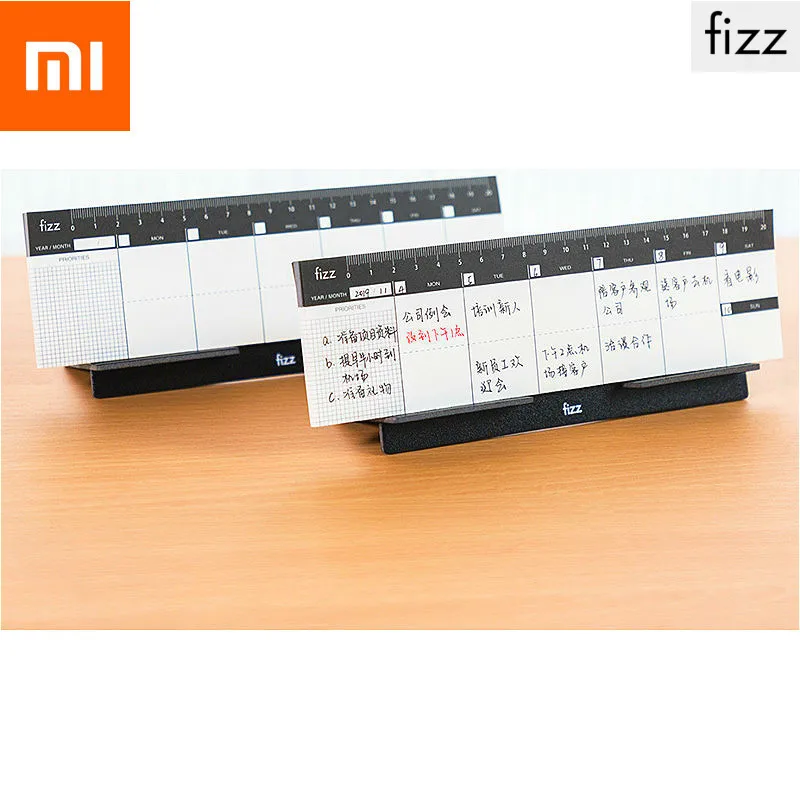 Original Xiaomi Fizz Notebook Weekly Planner Xiomi Desktop Booklet Benchtop Week Plan Book Notepad Planning Scale Mark Bracket
Original Xiaomi Fizz Notebook Weekly Planner Xiomi Desktop Booklet Benchtop Week Plan Book Notepad Planning Scale Mark Bracket