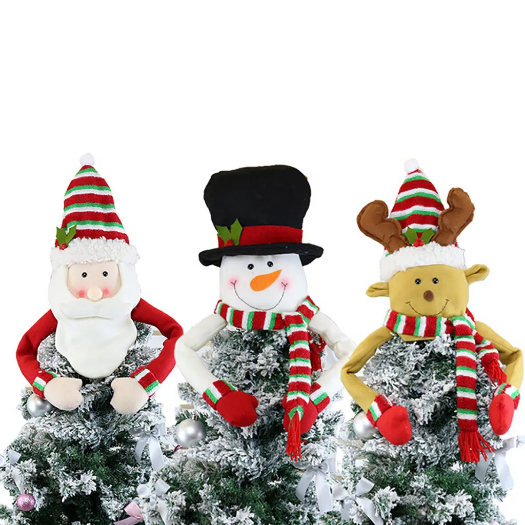 Christmas Tree Topper Ornament Home Xmas Tree Santa Claus Snowman Cute Top Hat Winter Party Tree Decorations Kids Doll Toy
Christmas Tree Topper Ornament Home Xmas Tree Santa Claus Snowman Cute Top Hat Winter Party Tree Decorations Kids Doll Toy