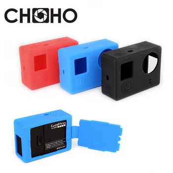 For Gopro Accessories Protective Case Soft Rubber Silicone silica ge Protector Housing back door For Go pro Hero 3+ 4 
For Gopro Accessories Protective Case Soft Rubber Silicone silica ge Protector Housing back door For Go pro Hero 3+ 4