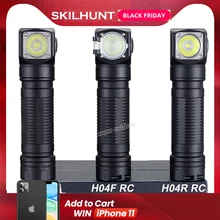 Skilhunt H04 H04R H04F RC 1200 lumen Two Customized UI USB Magnetic Rechargeable LED flashlight Hunting Camping + Headband Skilhunt H04 H04R H04F RC 1200 lumen Two Customized UI USB Magnetic Rechargeable LED flashlight Hunting Camping + Headband