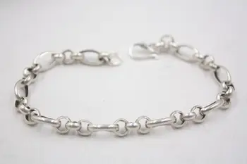 Real Silver S925 Bracelet Women's Men Unique Oval Circle 6mm Chain Link 7.48''L
Real Silver S925 Bracelet Women's Men Unique Oval Circle 6mm Chain Link 7.48''L