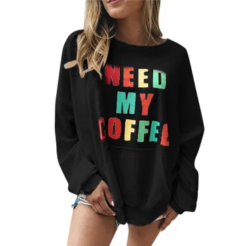 Need My Coffee Color Letter Printed Kpop Hoodies Women Sweatshirt O-neck Long Sleeve With Pocket Hoodie Ladies Pullover Tops
Need My Coffee Color Letter Printed Kpop Hoodies Women Sweatshirt O-neck Long Sleeve With Pocket Hoodie Ladies Pullover Tops