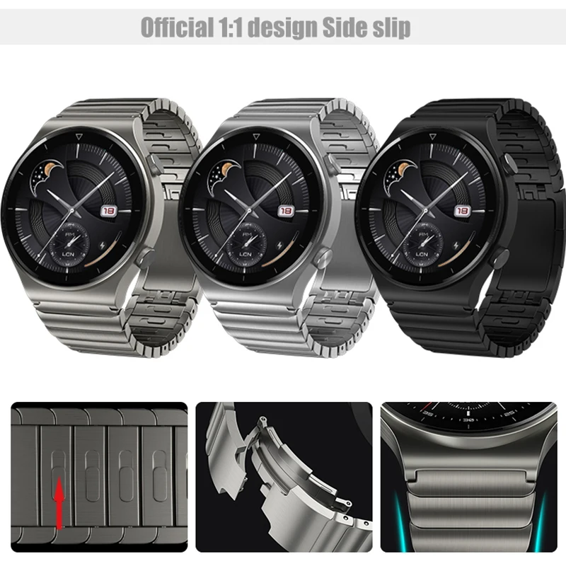Watch Strap for Huawei Watch GT2 Pro 22mm Stainless Steel Correa Metal Watch Band for GT2 46mm GT2e WristBand Bracelet
Watch Strap for Huawei Watch GT2 Pro 22mm Stainless Steel Correa Metal Watch Band for GT2 46mm GT2e WristBand Bracelet