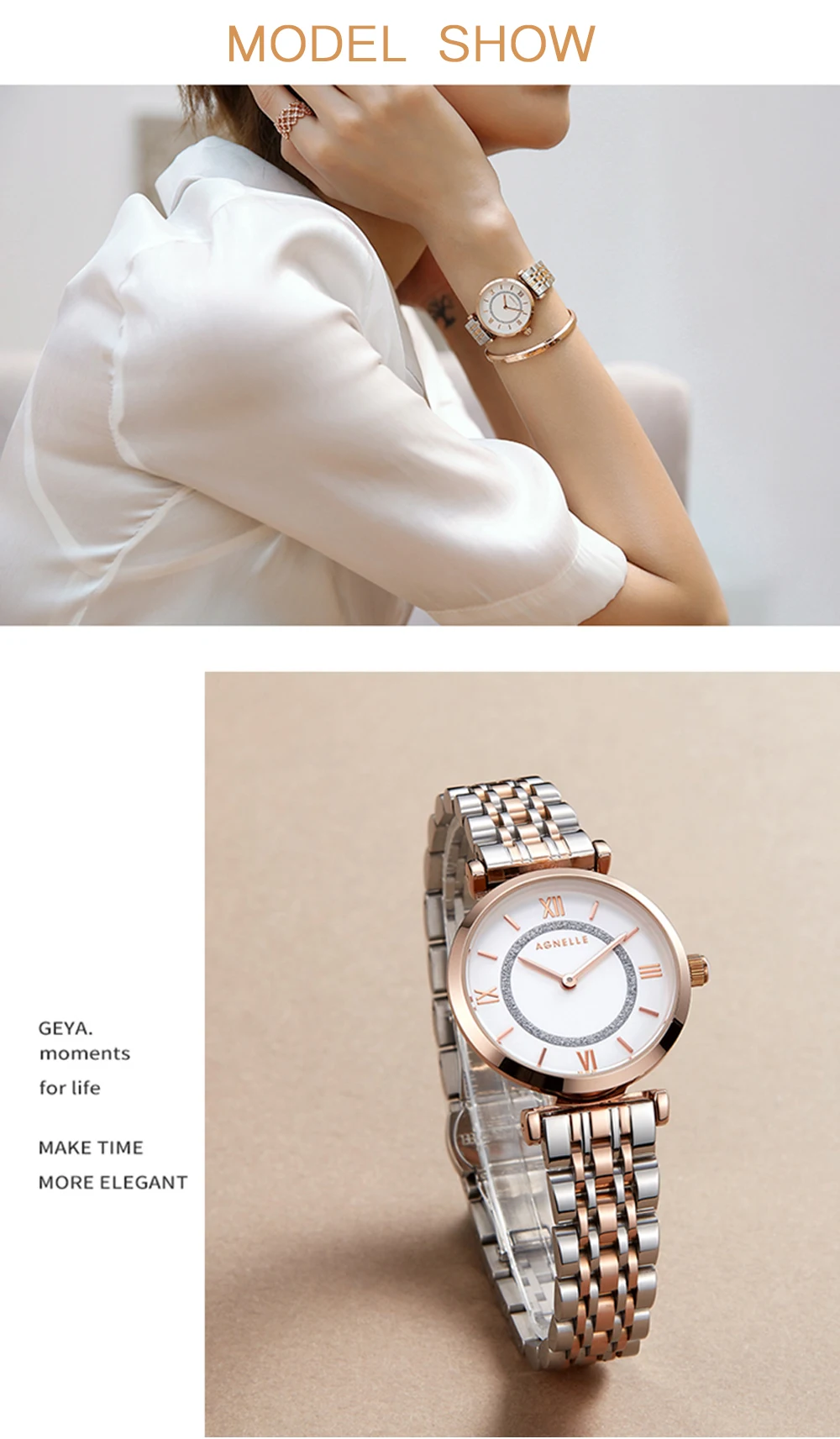 NIBOSI New Rose Gold Women Watch