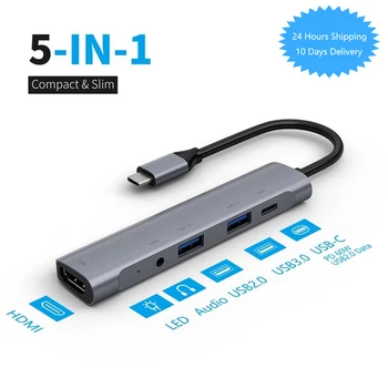 USB C HUB 5port USB 3.1 Type c Adapter to USB3.0 HDMI 4K 3.5MM headphone USB C PD Type c HUB
USB C HUB 5port USB 3.1 Type c Adapter to USB3.0 HDMI 4K 3.5MM headphone USB C PD Type c HUB