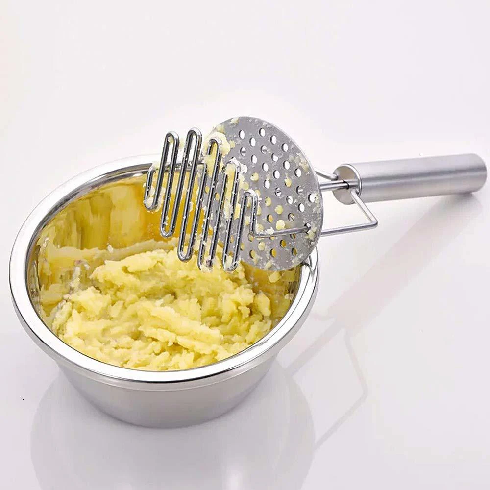 Stainless Steel Pressed Potato Masher Ricer Puree Juice Maker Potato Pusher Smooth Mashed Potatoes Crusher Fruit Tools
Stainless Steel Pressed Potato Masher Ricer Puree Juice Maker Potato Pusher Smooth Mashed Potatoes Crusher Fruit Tools