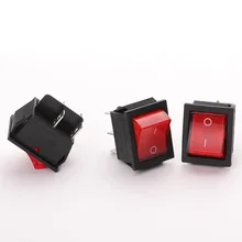 2PCS Red Light Rocker Switch 16A/250V KCD4-202 4 /6 Pin ON/OFF Toggle Switch 31x28x25.3mm
2PCS Red Light Rocker Switch 16A/250V KCD4-202 4 /6 Pin ON/OFF Toggle Switch 31x28x25.3mm