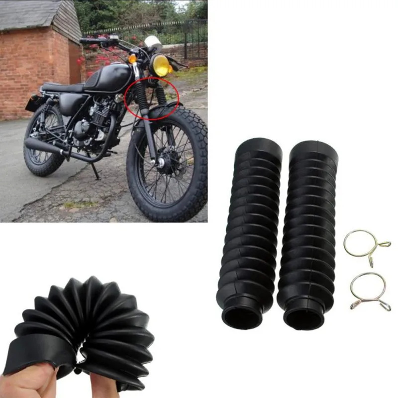 2Pcs Motorcycle Rubber Front Fork Covers Gaiters Boot Shock Absorber Gaiters Covers Protector Dust Guard Pit Dirt Bike Motocross
2Pcs Motorcycle Rubber Front Fork Covers Gaiters Boot Shock Absorber Gaiters Covers Protector Dust Guard Pit Dirt Bike Motocross