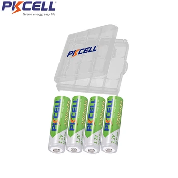 4 Pcs PKCELL AA 1.2V Rechargeable Batteries 2200mAh Ni-MH AA Low Self-Discharge And Battery HOLD CASE BOX 
4 Pcs PKCELL AA 1.2V Rechargeable Batteries 2200mAh Ni-MH AA Low Self-Discharge And Battery HOLD CASE BOX
