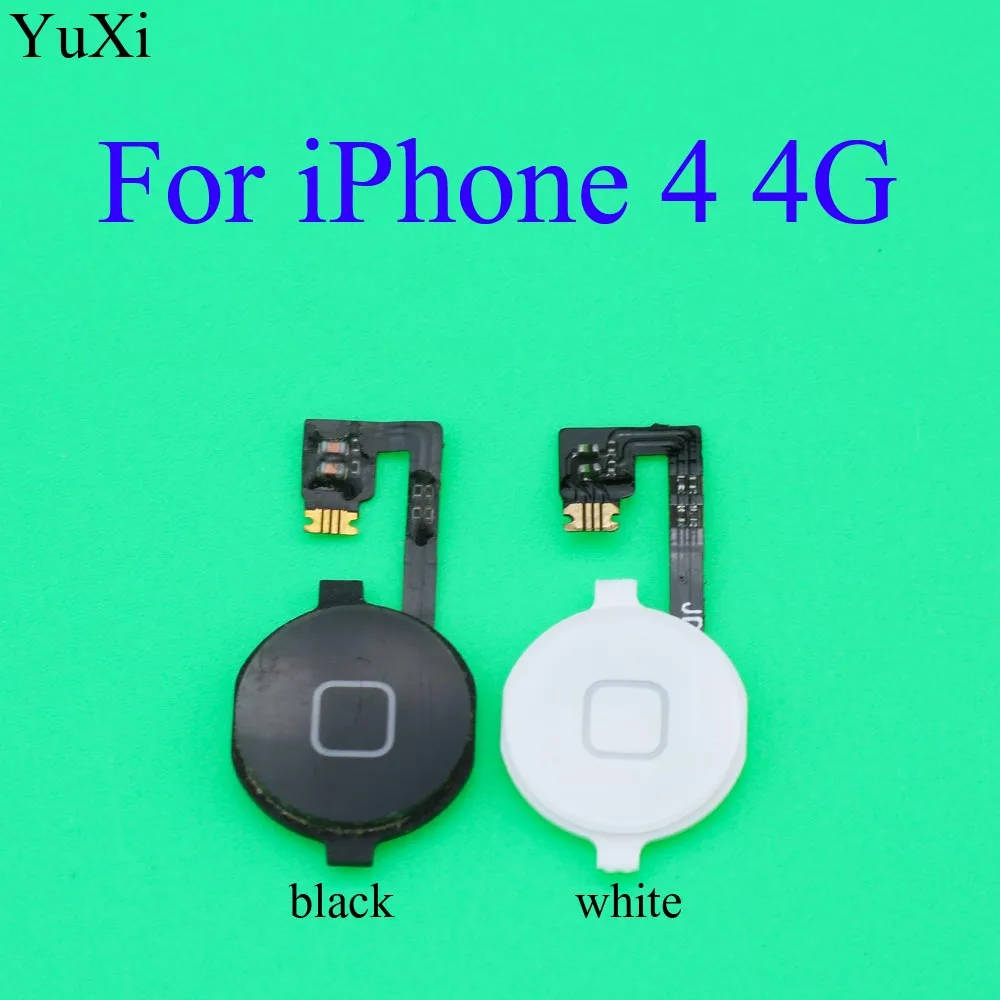 

YuXi high quality Home Button Assembly Flex Cable Sensor Ribbon Complete Parts For iPhone 4 4G