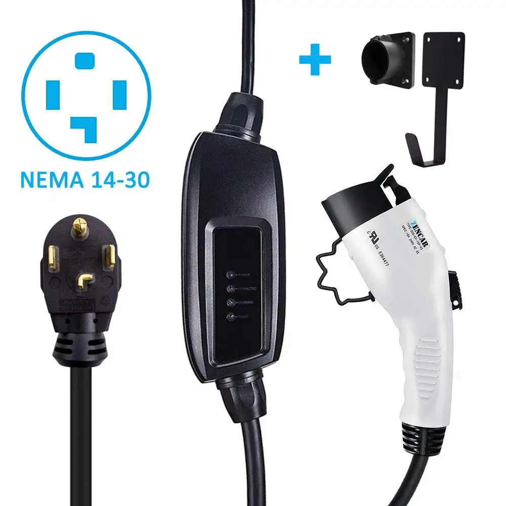 32A Portable EV Charger Type 1 SAE 1772 Level 2 NEMA14-50 Plug Adapter Coiled EV Charger Station electric car charger station
32A Portable EV Charger Type 1 SAE 1772 Level 2 NEMA14-50 Plug Adapter Coiled EV Charger Station electric car charger station