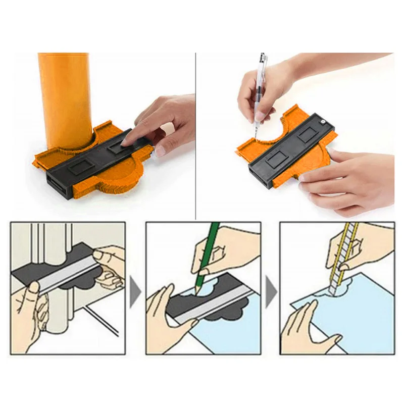 Plastic Gauge Contour Profile Copy Gauge Duplicator Standard 5 Width Wood Marking Tool Tiling Laminate Tiles General Tools
Plastic Gauge Contour Profile Copy Gauge Duplicator Standard 5 Width Wood Marking Tool Tiling Laminate Tiles General Tools