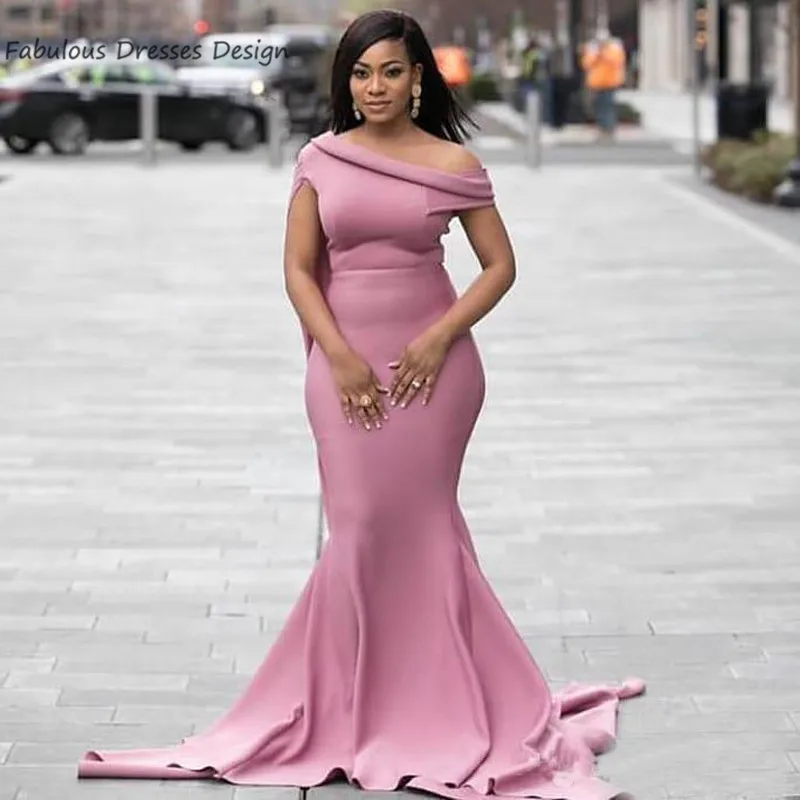 2020 One Shoulder Mermaid Bridesmaid Dresses Long Sweep Train African Nigerian Wedding Party Dress Vestido De Fiesta De Boda
2020 One Shoulder Mermaid Bridesmaid Dresses Long Sweep Train African Nigerian Wedding Party Dress Vestido De Fiesta De Boda