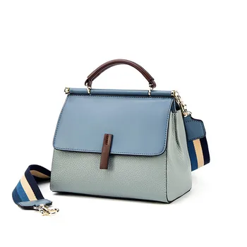 Woman Handbag Luxury Cowskin Leather Women Crossbody Bag Women's Double Shoulder Strap Handle Bags Patchworked 
Woman Handbag Luxury Cowskin Leather Women Crossbody Bag Women's Double Shoulder Strap Handle Bags Patchworked