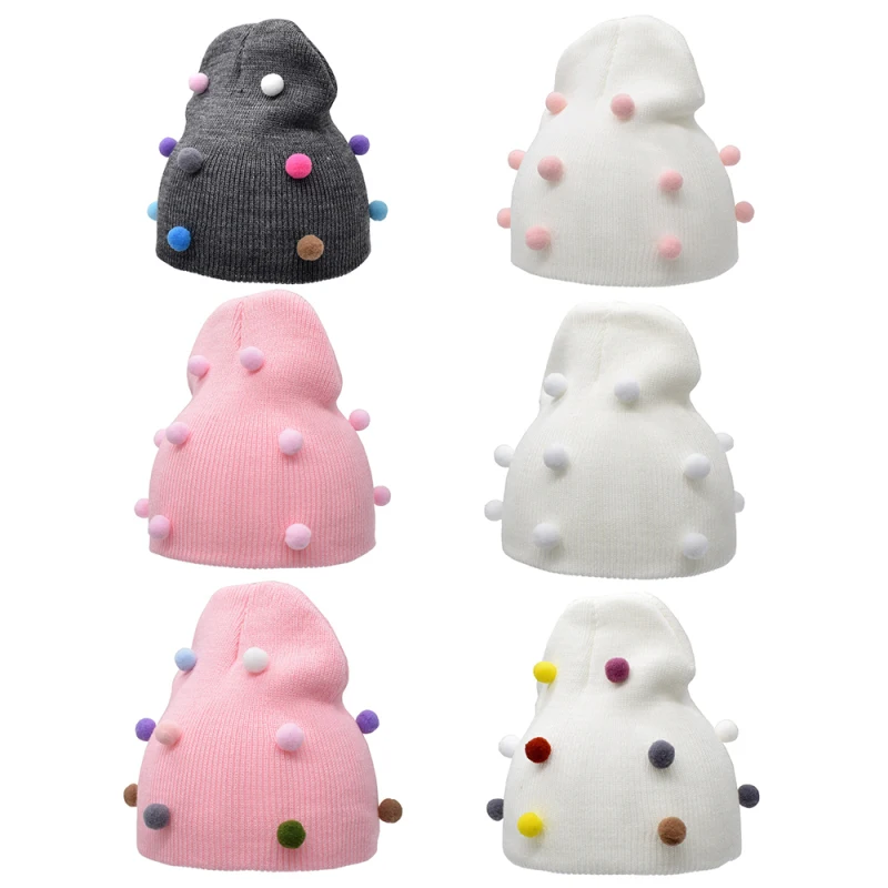 Baby Hat Knitted Pompom Decoration Hat Stretch Autumn and Winter Warm Cap hedging cap for children cute kid babies Beanies
Baby Hat Knitted Pompom Decoration Hat Stretch Autumn and Winter Warm Cap hedging cap for children cute kid babies Beanies