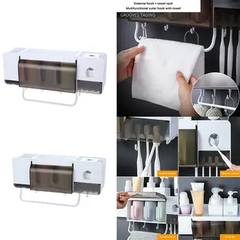 Bathroom Storage Toothbrush Holder Washing Set Wall Hanging Cup Holder Convenient Save Space Home Mount Rack Bathroom Tools Set
Bathroom Storage Toothbrush Holder Washing Set Wall Hanging Cup Holder Convenient Save Space Home Mount Rack Bathroom Tools Set