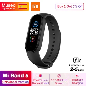 Xiaomi Mi Band 5 Smart Bracelet AMOLED Screen Miband 5 Smartband Fitness Traker Bluetooth Sport Waterproof Smart Band
Xiaomi Mi Band 5 Smart Bracelet AMOLED Screen Miband 5 Smartband Fitness Traker Bluetooth Sport Waterproof Smart Band