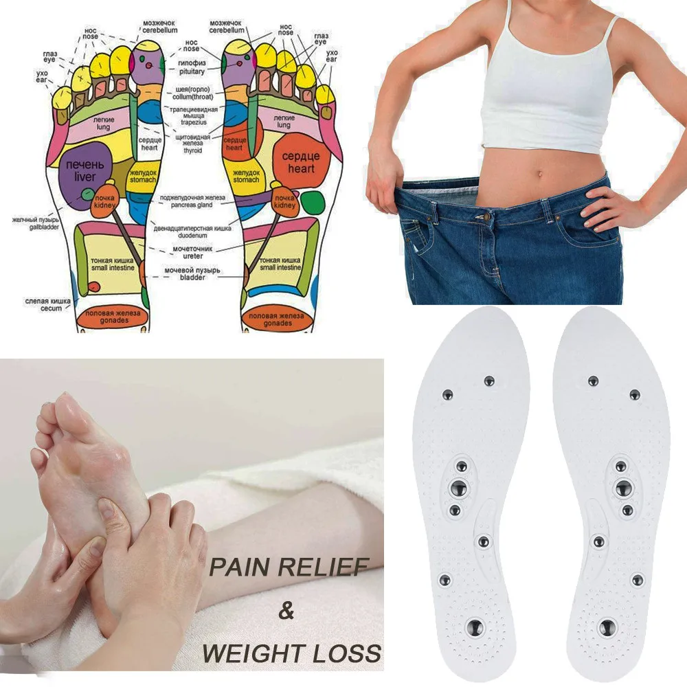Silicone Gel Insoles Magnetic Shoes Pad For Men Women Arch Support Weight Loss Massage Foot Care Pad Insole Inserts &&8
Silicone Gel Insoles Magnetic Shoes Pad For Men Women Arch Support Weight Loss Massage Foot Care Pad Insole Inserts &&8