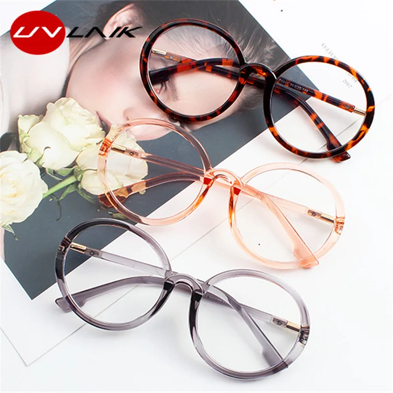 UVLAIK Blue Light Glasses Frame Retro Round Oversized Computer Eyeglasses Frames Women Men Optical Spectacle Transparent Frame
UVLAIK Blue Light Glasses Frame Retro Round Oversized Computer Eyeglasses Frames Women Men Optical Spectacle Transparent Frame