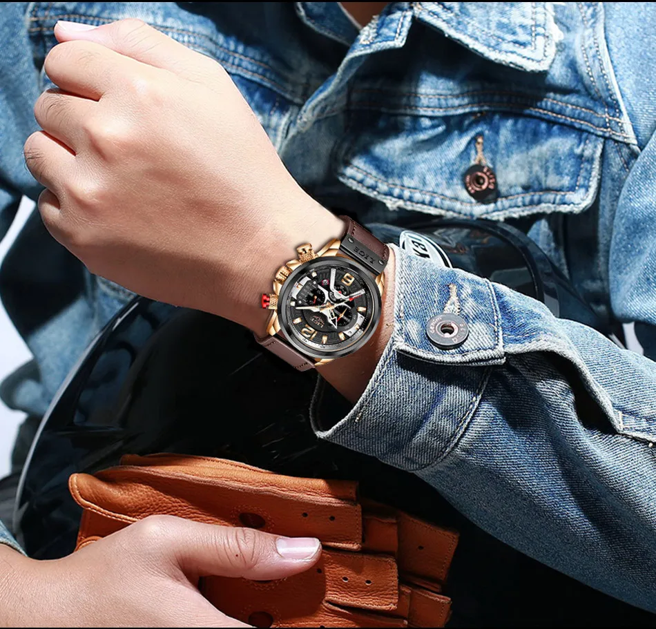 LIGE New Men Watches Top Brand Luxury Leather Chronograph Sport Watch For Mens Fashion Date Waterproof Clock Relogio Masculino LIGE New Men Watches Top Brand Luxury Leather Chronograph Sport Watch For Mens Fashion Date Waterproof Clock Relogio Masculino