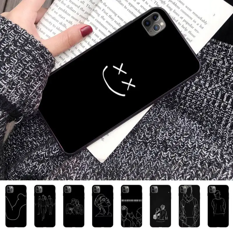 Чехол для телефона с персонажем эскизом DIY чехол IphoneX XS 11 11Pro 5 5s SE 6 6s Plus 7 8