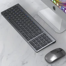 Keyboard and Mouse Set Bluetooth-compatible Slim Rechargeable USB Keyboard Mouse Combo for iPad Mac Android PC Laptop All-in-one
Keyboard and Mouse Set Bluetooth-compatible Slim Rechargeable USB Keyboard Mouse Combo for iPad Mac Android PC Laptop All-in-one