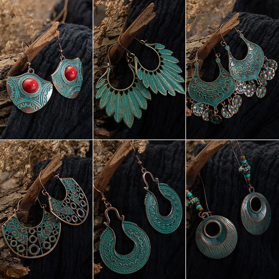 Bohemia Vintage Charm Hollow Round leaf Dangle Earring for women Ethnic Water droplets Women's earrings 2019 jewelry New
Bohemia Vintage Charm Hollow Round leaf Dangle Earring for women Ethnic Water droplets Women's earrings 2019 jewelry New