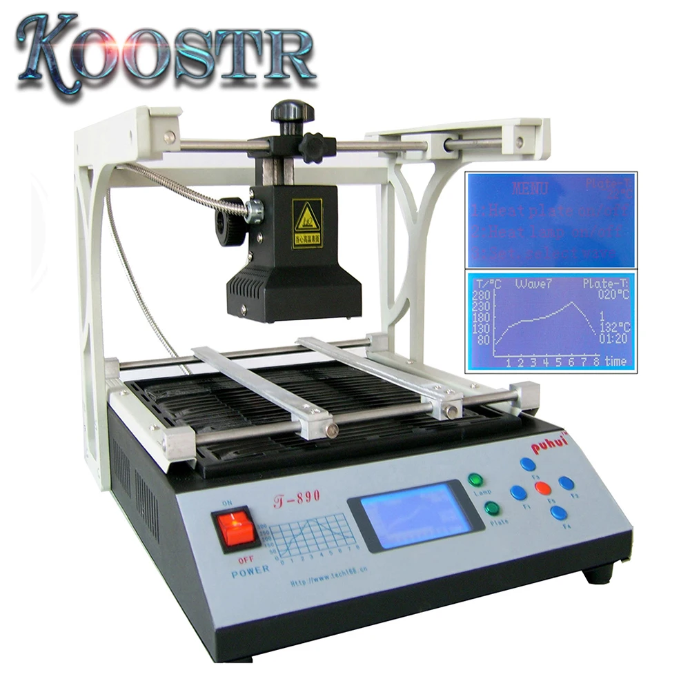 PUHUI T-890 T890 BGA Double Digital Infrared Station BGA/IRDA/IFR/SMD/SMT WELDER Basic Solder Station 220V/110V
PUHUI T-890 T890 BGA Double Digital Infrared Station BGA/IRDA/IFR/SMD/SMT WELDER Basic Solder Station 220V/110V