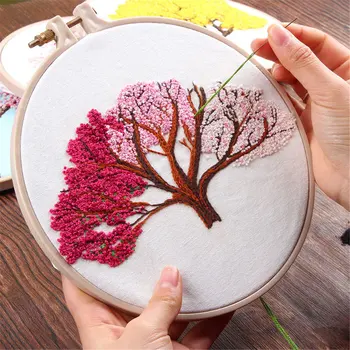 DIY Stamped Embroidery Starter Kit with Flowers Plants Pattern Embroidery Cloth Color Threads Tools Kit
DIY Stamped Embroidery Starter Kit with Flowers Plants Pattern Embroidery Cloth Color Threads Tools Kit