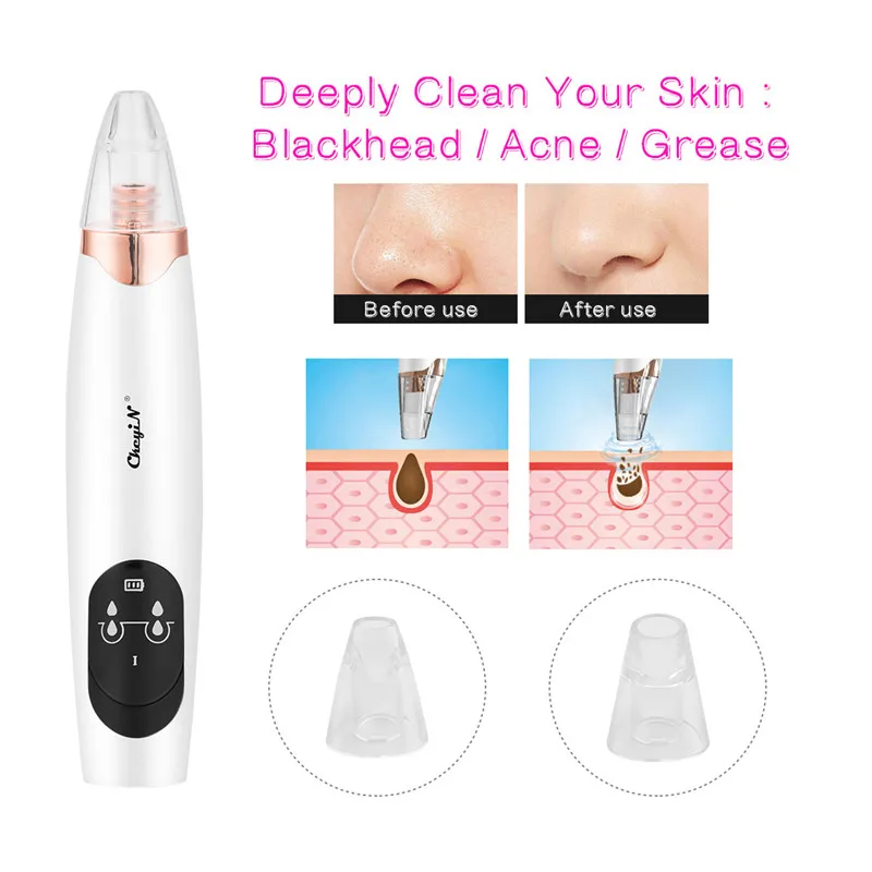 Electric Blackhead Remover Face Nose Pore Vacuum Suction Black head Acne Comedo Extractor Rechargeable Beauty Skin Care Tools 45
Electric Blackhead Remover Face Nose Pore Vacuum Suction Black head Acne Comedo Extractor Rechargeable Beauty Skin Care Tools 45