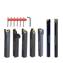 7 Sets of 16mm CNC Lather Turning Tool Holder Boring Bar Set With Carbide Inserts for Metal Machining Combined Cutting 7 Sets of 16mm CNC Lather Turning Tool Holder Boring Bar Set With Carbide Inserts for Metal Machining Combined Cutting