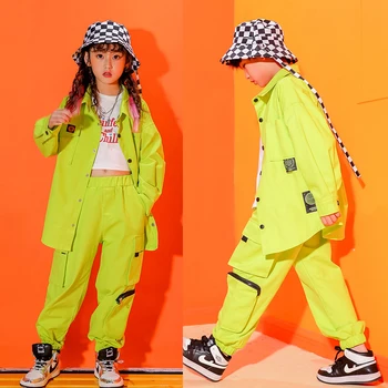 New Jazz Dance Costumes For Kids Green Hip Hop Suit Boys And Girls Modern Street Dance Practice/Performance Stage Clothes VO328
New Jazz Dance Costumes For Kids Green Hip Hop Suit Boys And Girls Modern Street Dance Practice/Performance Stage Clothes VO328
