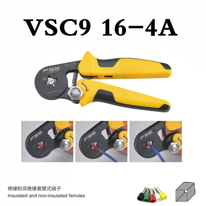 16-4ASelf-Adjustable Crimping Plier + Crimping Terminals Sets AWG26-5 Wire Cable Tube Terminals Crimping Pliers Multi Hand Tools
16-4ASelf-Adjustable Crimping Plier + Crimping Terminals Sets AWG26-5 Wire Cable Tube Terminals Crimping Pliers Multi Hand Tools