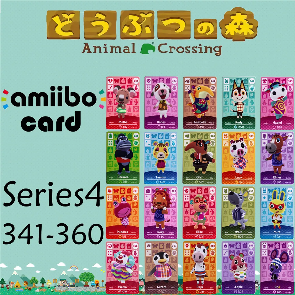 Animal Crossing Genuine data New Horizons Game Amiibo Card For NS Switch 3DS Game Set NFC Cards Series4 341-360 Matte material
Animal Crossing Genuine data New Horizons Game Amiibo Card For NS Switch 3DS Game Set NFC Cards Series4 341-360 Matte material