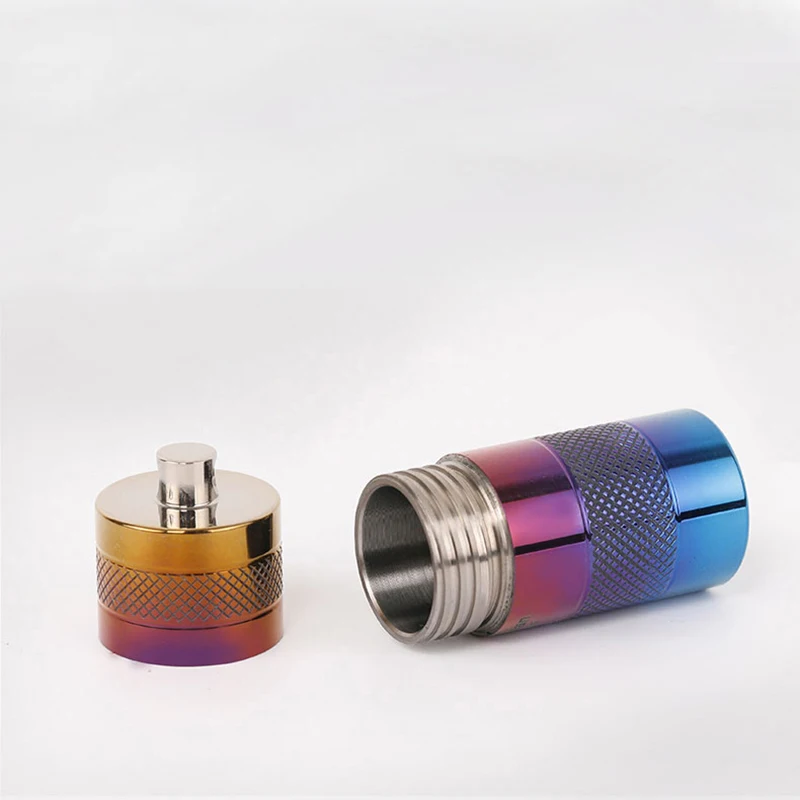 Titanium Storage Case Portable Waterproof Mini Titanium Pill Case Healthy Bacteriostatic Pill Container Box 2 Colour Optional
Titanium Storage Case Portable Waterproof Mini Titanium Pill Case Healthy Bacteriostatic Pill Container Box 2 Colour Optional