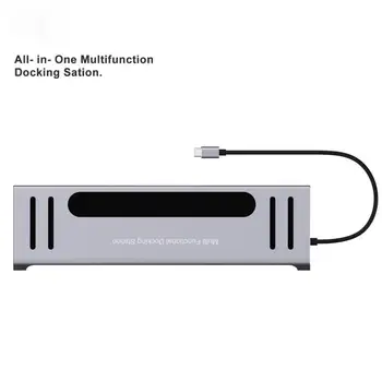12-in-1 Docking Station Type-c Multi-function Docking Station Compatible Adapter Hub HDMI USB3.0 SD TF slot r30
12-in-1 Docking Station Type-c Multi-function Docking Station Compatible Adapter Hub HDMI USB3.0 SD TF slot r30