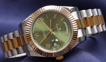 Classic New Men Daydate Yellow Gold Blue Green White Diamond Rome Automatic Mechanical Stainless Steel Sapphire Watch 36mm
Classic New Men Daydate Yellow Gold Blue Green White Diamond Rome Automatic Mechanical Stainless Steel Sapphire Watch 36mm