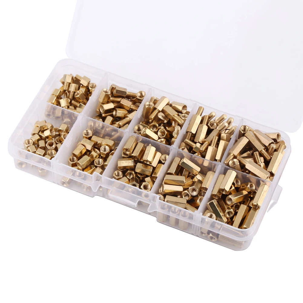 300PCS/Set Brass Standoff Assortment Kit M3 Hex Column Female Male Motherboard PCB Standoff Spacer Screw Nut Fastner
300PCS/Set Brass Standoff Assortment Kit M3 Hex Column Female Male Motherboard PCB Standoff Spacer Screw Nut Fastner
