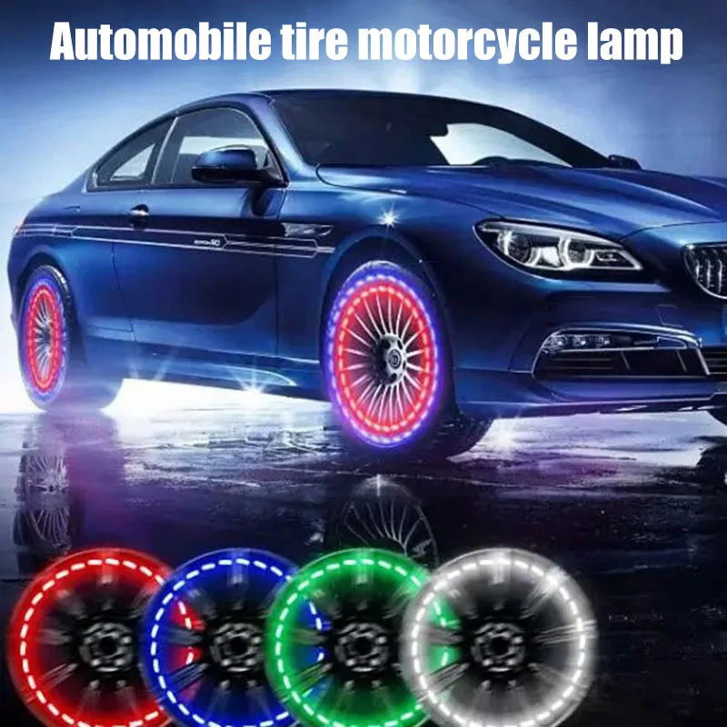 Фото Bicycle Tire Valves Lights Solar Energy Colorful LED Flash Lamp Wheel for Cars Bikes Motorcycles MSU88  Красота и | Инструменты для ухода за ногами (4001189131200)