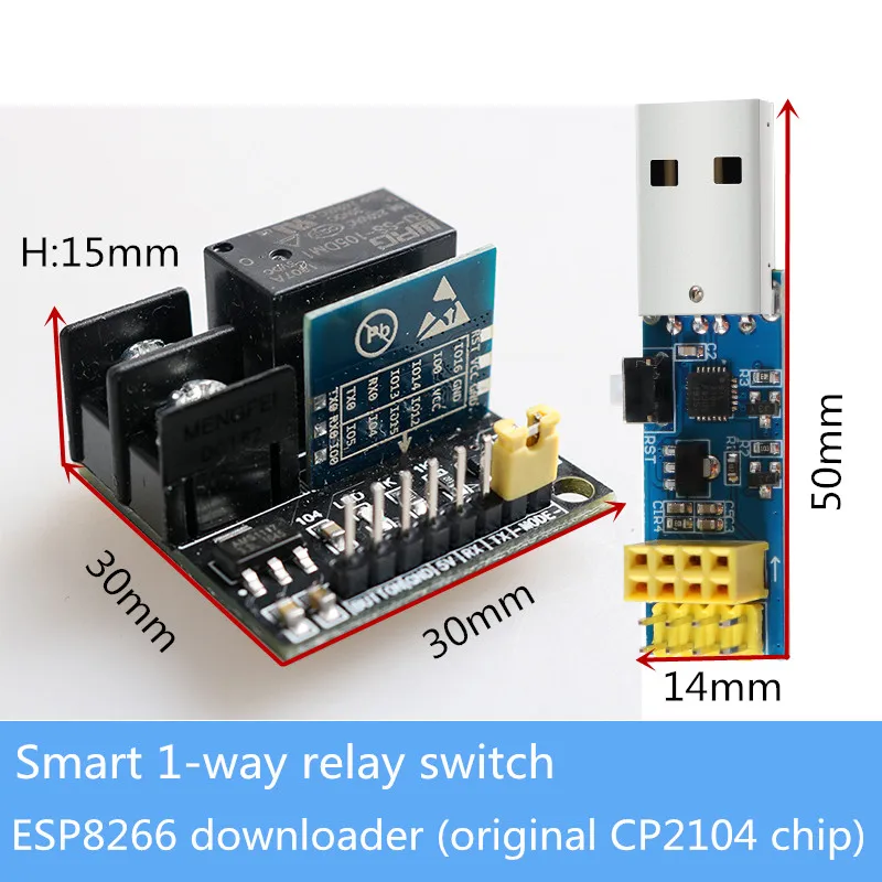 Dohome Smart 1-Way Relay Switch With ESP8266 Downloader (Original CP2104 Chip) Remote Control Support Siri (No Apple MFI)/Google
Dohome Smart 1-Way Relay Switch With ESP8266 Downloader (Original CP2104 Chip) Remote Control Support Siri (No Apple MFI)/Google