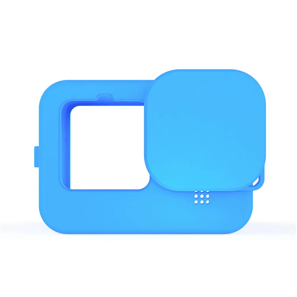 Silicone Protective Housing Case with Lens Cover for GoPro HERO9 Action Camera Washable Shockproof Frame Protection Case Sleeve
Silicone Protective Housing Case with Lens Cover for GoPro HERO9 Action Camera Washable Shockproof Frame Protection Case Sleeve