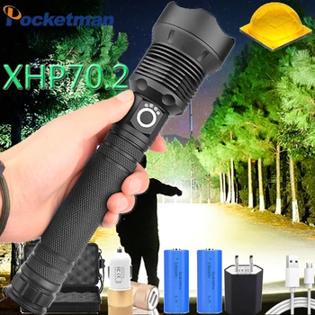 Most Powerful XLamp xhp70.2 most powerful led flashlight usb Zoom torch xhp70 xhp50 18650 or 26650 Rechargeable battery light
Most Powerful XLamp xhp70.2 most powerful led flashlight usb Zoom torch xhp70 xhp50 18650 or 26650 Rechargeable battery light