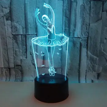 New Ballet 3d Light Colorful Touch Remote Control Led Lamp Visual Gifts Atmosphere Moderne Desk Lamp Deco Enfant Chambre
New Ballet 3d Light Colorful Touch Remote Control Led Lamp Visual Gifts Atmosphere Moderne Desk Lamp Deco Enfant Chambre