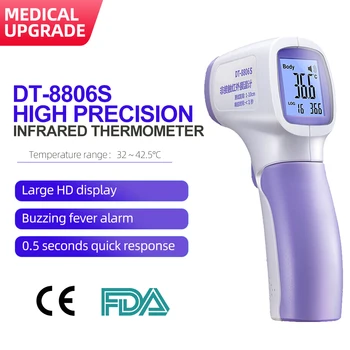 CEM Non-contact High-precision Infrared Thermometer Human Body Temperature Measuring Gun High Temperature Alarm Function
CEM Non-contact High-precision Infrared Thermometer Human Body Temperature Measuring Gun High Temperature Alarm Function