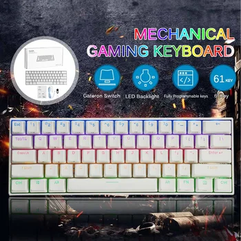 FEKER 61Keys bluetooth5.0 Type-C Dual Mode Wired Gateron Switch Mechanical Keyboard 1.68 million RGB Backlit Gaming Keyboard
FEKER 61Keys bluetooth5.0 Type-C Dual Mode Wired Gateron Switch Mechanical Keyboard 1.68 million RGB Backlit Gaming Keyboard