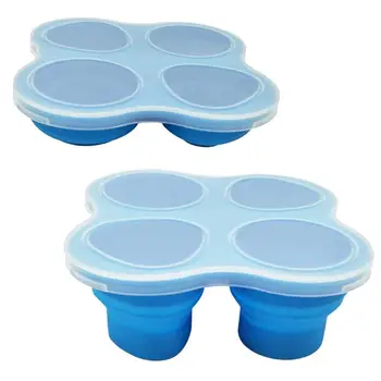 2 Pcs Ice Cube Mold Baby Feeding Food Containers Four Lattices Silicone Telescopic Food Storage Box Freezer Tray with Lid
2 Pcs Ice Cube Mold Baby Feeding Food Containers Four Lattices Silicone Telescopic Food Storage Box Freezer Tray with Lid
