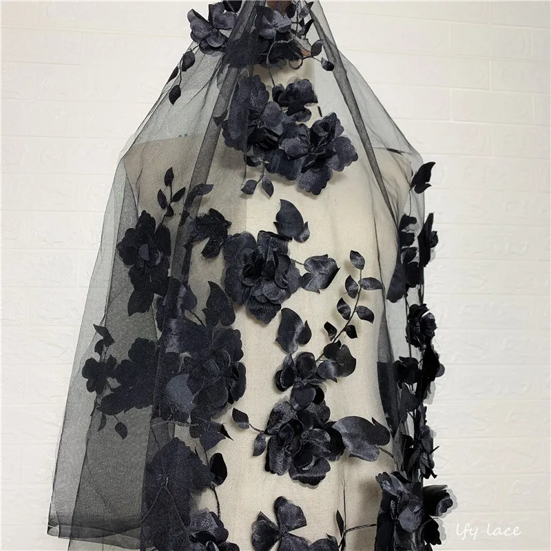 2019 Gorgeous 3D no elastic Flower tulle mesh embroidery DIY sewing bride wedding dress Africa Lace fabric off white and back
2019 Gorgeous 3D no elastic Flower tulle mesh embroidery DIY sewing bride wedding dress Africa Lace fabric off white and back