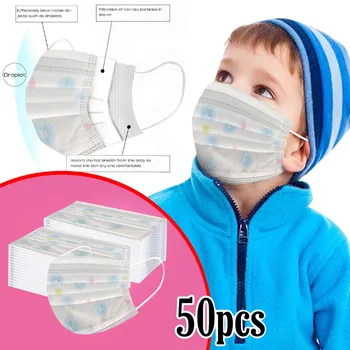 50pcs Kids Disposable Face Maks Printed non-woven Scarf Face Maks Cloth Mascarillas Outdoor Dustproof 3ply Ear Loop Covers
50pcs Kids Disposable Face Maks Printed non-woven Scarf Face Maks Cloth Mascarillas Outdoor Dustproof 3ply Ear Loop Covers