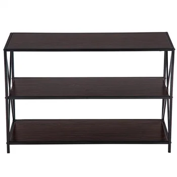 Industrial Vintage Entryway Table MDF Metal Three-Layer Console Table Black Walnut Side Crossing Porch Desk for Living Room
Industrial Vintage Entryway Table MDF Metal Three-Layer Console Table Black Walnut Side Crossing Porch Desk for Living Room