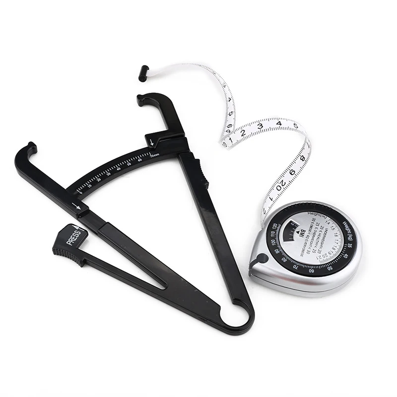 2Pc/Set Black PVC Body Fat Caliper Measuring Tape Body Fat Tester Lightweight Fitness Lose Weight Equipmnet For Body Building
2Pc/Set Black PVC Body Fat Caliper Measuring Tape Body Fat Tester Lightweight Fitness Lose Weight Equipmnet For Body Building